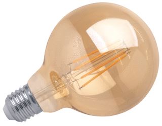 MEGAMAN LED-LAMP GLOBE AMBER/BARNSTEEN LE 137MM DIAM 95MM 