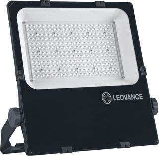 LEDVANCE SCHIJNWERPER LED ASYMMETRISCH 20200LM 150W 4000K CRI80-89 IP66 100000UUR ALUMINIUM BEH. ZWART OPBOUW ZWENKBAAR 