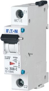 EATON FAZ-XAA-C-12-110VAC ARBEIDSSTROOM AFSCHAKELSPOEL FAZ-XAA-C-12-110VAC 12-110VAC-50/60 HZ 