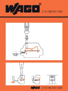 WAGO INSTRUCTIESTICKER VOOR KLEMMENSTROKEN SERIES 260 T