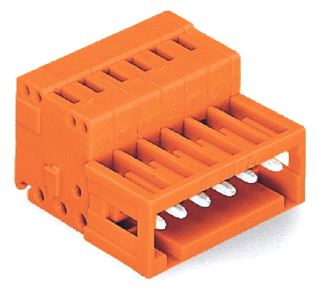 WAGO 1-DRAADS MALE STEKER CAGE CLAMP ORANJE