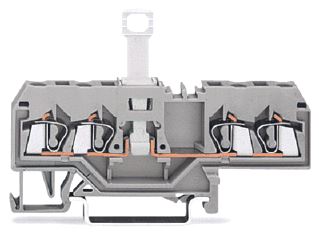WAGO 4-DRAADS SCHEIDINGSKLEM GRIJS 