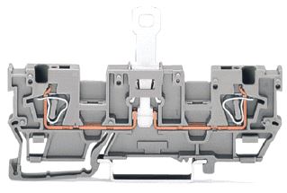 WAGO 1-DRAADS/1-DRAADS SCHEIDINGSBASISKLEM GRIJS