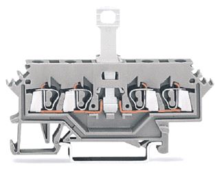 WAGO 4-DRAADS SCHEIDINGSKLEM GRIJS 
