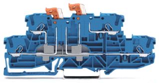 WAGO 2-ETAGE DUBBELE SCHEIDINGSKLEM MET 2 DRAAIBARE SCH
