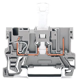WAGO 1-DRAADS/1-PINS SCHEIDINGSBASISKLEM GRIJS 