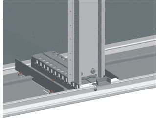 SCHNEIDER ELECTRIC SPACIAL SM INSTELRAILS ONDER/BOVEN 300MM