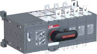 ABB LASTSCHEIDER OMKEERSCHAKELAAR 4-POLIG 400A 1000V IP20 DRAAIGREEP ZWART BOUTKLEM