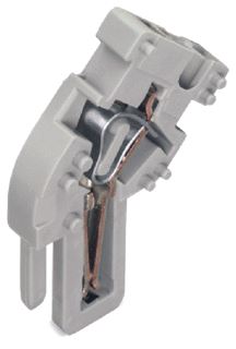 WAGO 1-D-FS-EINDMODULE HAAKS CAGE CLAMP GRIJS