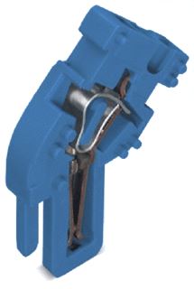 WAGO 1-D-FS-EINDMODULE HAAKS CAGE CLAMP BLAUW