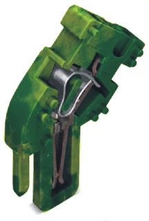 WAGO 1-D-FS-EINDMODULE HAAKS CAGE CLAMP GROEN-GEEL