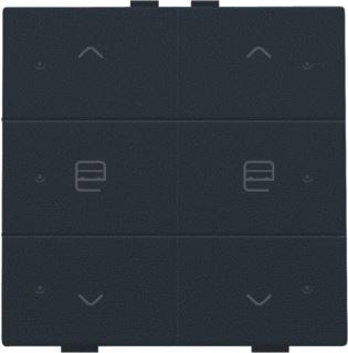 NIKO HOME CONTROL DUBBELE MOTOR CONTROL MET LED ZWART