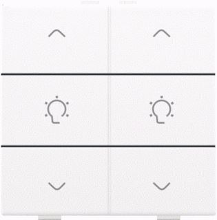 NIKO HOME CONTROL DUBBELE CONTROLLER WIT GECOAT