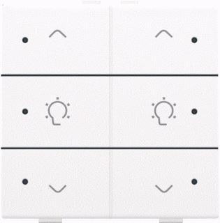 NIKO HOME CONTROL DUBBELE DIMMER CONTROLLER MET LED WIT GECOAT