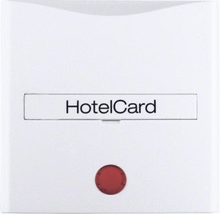 HAGER BERKER HOTELCARD-CENTRD. VOOR PULSDRUKKER BERKER S.1/B.3/B.7 POLARWIT MAT 