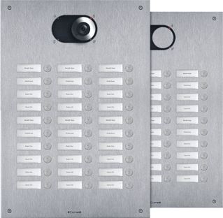 COMELIT SWITCH RVS DEURBELPANEEL MET 30 DRUKKNOPPEN 3 RIJEN