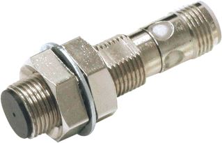 OMRON INDUCTIEVE SENSOR 12MM LENGTE: 48MM AFSTAND: 6MM 10-30V DC QUASIBONDIG CONNECTOR M12 PNP MAAK 800HZ