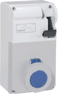 LEGRAND CEE GESCHAKELDE CONTACTDOOS 16A 6H 230V 2P+A IP55 P17 