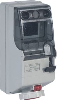 LEGRAND CEE GESCHAKELDE CONTACTDOOS + DIN-RAIL 16A 6H 400V 3P+A IP55 P17 