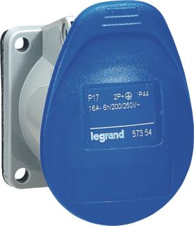 LEGRAND CEE INB.CONTACTDOOS 16A 6H 230V 2P+A IP44 P17 TEMPRA PRO 