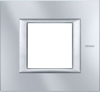 LEGRAND AXOLUTE AFDEKRAAM RECHTHOEKIG 2 MODULES ALUMINIUM