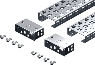 RITTAL VX SYSTEEMSCHASSIS 23X64 MM VOOR KASTBREEDTE/-DIEPTE 600 MM ROESTVASTSTAAL