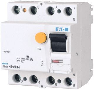 EATON XEFFECT FRCMM AARDLEKSCHAKELAAR 4-POLIG 100A FOUTSTROOM 300A DIN-RAIL LCW 10KA MAAT 1 BREEDTE 4 MOD. INBOUW 70.5MM 