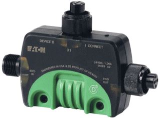 EATON SWD T-CONNECTOR VOOR AANSLUITING VAN DIGITALE IN-/UITGANGSSIGNALEN INGANG 24VDC DIGITAAL 1XM12 