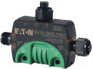 EATON SWD T-CONNECTOR VOOR AANSLUITING VAN ANALOGE IN-UITGANGSSIGNALEN INGANG 0-10V 1XM12 ANALOGE MODULE IP67 