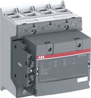 ABB MAGNEETSCHAKELAAR AF-SERIE 4P AC1-160A-690V-HULPCONTACT 1M-1V SPOELSPANNING-24-60VAC-50-60HZ-20-60VDC SPOELCODE 11