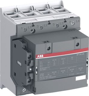 ABB MAGNEETSCHAKELAAR AF-SERIE 4P AC1-160A-690V-HULPCONTACT 1M-1V SPOELSPANNING-250-500VAC-50-60HZ-250-500VDC SPOELCODE 14