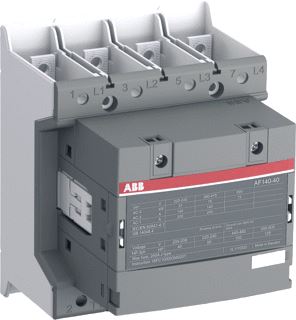 ABB MAGNEETSCHAKELAAR AF-SERIE 4P AC1-160A-690V-RING-RAIL AANSLUITING HULPCONTACT 0M-0V SPOELSP-24-60VAC-50-60HZ-20-60VDC 