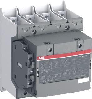 ABB MAGNEETSCHAKELAAR AF-SERIE 4P AC1-160A-690V-RING-RAIL AANSLUITING HULPCONTACT 1M-1V SPOELSP-48-130VAC-50-60HZ-48-130VDC 