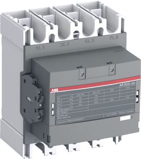 ABB MAGNEETSCHAKELAAR AF-SERIE 4P AC1-500A-690V-HULPCONTACT 1M-1V SPOELSPANNING-24-60VAC-50-60HZ-20-60VDC SPOELCODE 11 