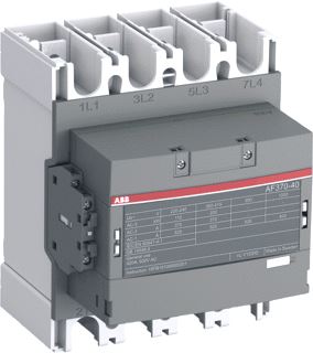 ABB MAGNEETSCHAKELAAR AF-SERIE 4P AC1-525A-690V-HULPCONTACT 1M-1V SPOELSPANNING-48-130VAC-50-60HZ-48-130VDC SPOELCODE 12