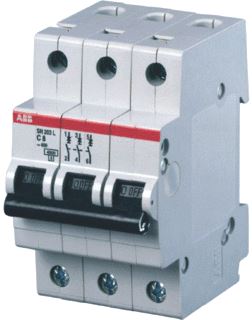 ABB INSTALLATIEAUTOMAAT 3 POLIG-6KA C KAR-