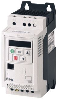 EATON FREQUENTIEREGELAAR DC1 VERMOGEN 1,5KW BIJ 3/3 FASE 400V 50/60HZ BEDRIJFSSTROOM 4,1/3,6A IP20 