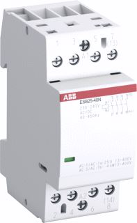 ABB MAGNEETSCHAKELAAR 400V 25A STUURSPANNING AC MAAKCONTACT-EN-1 VERBREEKCONTACT-EN-3 MODULE-EENHEDEN 2 INBOUWDIEPTE 43-5MM IP20 