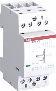 ABB MAGNEETSCHAKELAAR 400V 25A STUURSPANNING AC ALS MAAKCONTACT 4 MAAKCONTACT-EN-4 MODULE-EENHEDEN 2 INBOUWDIEPTE 43-5MM IP20