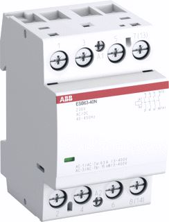 ABB MAGNEETSCHAKELAAR 400V 63A STUURSPANNING AC MAAKCONTACT-EN-2 VERBREEKCONTACT-EN-2 MODULE-EENHEDEN 3 INBOUWDIEPTE 43-5MM IP20 