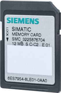 SIEMENS SIMATIC S7 MEMORY CARD FOR S7-1X00 CPU/SINAMICS 3,3 V FLASH 4 MBYTE 