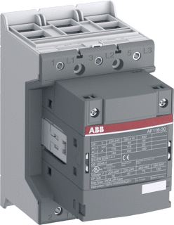 ABB AF116 MAGNEETSCHAKELAAR 3P AC3-116A-55KW-400V-HULPCONTACT 0M-0V SPOELSPANNING 24-60VAC-50-60HZ-20-60VDC SPOELCODE 11