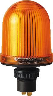 WERMA PERMANENTE LAMP EM 12-48VAC/DC GEEL 