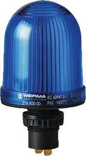 WERMA PERMANENTE LAMP EM 12-48VAC/DC BLAUW 