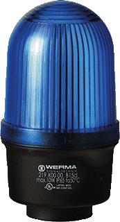 WERMA PERMANENTE LAMP RM 12-240VAC/DC BLAUW 