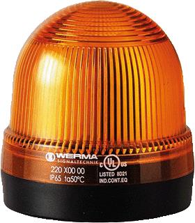 WERMA PERMANENTE LAMP BM 12-240VAC/DC GEEL 