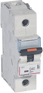 LEGRAND INSTALLATIEAUTOMAAT DX3 1P D40A 25KA 1.5MODULE