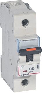 LEGRAND INSTALLATIEAUTOMAAT DX3 1P D63A 25KA 1.5MODULE