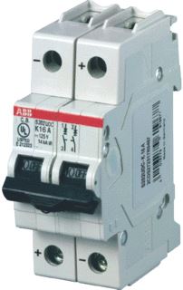 ABB INSTALLATIEAUTOMAAT UL489 60VDC 4A 2 POLIG K KAR 