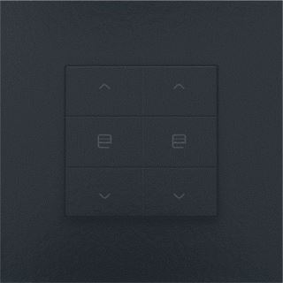 NIKO DUBBELE MOTORSTURINGSBEDIENING VOOR NIKO HOME CONTROL PIANO BLACK COA TYPE: